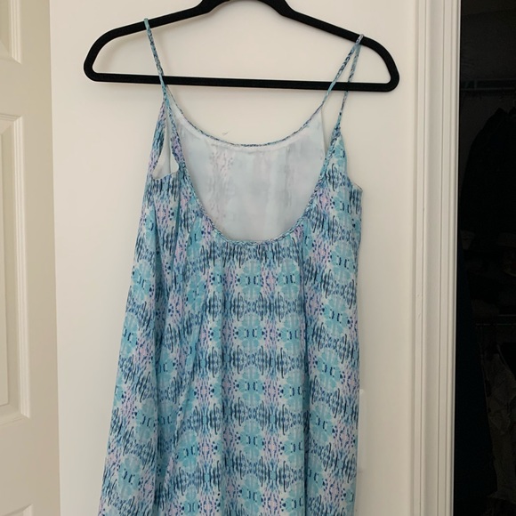 Blue and Purple Tie Dye Dress with Braid Straps - Picture 2 of 3